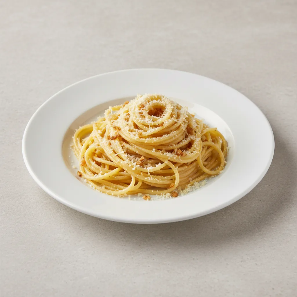 Spaghetti with Butter, Garlic and Parmesan Spaghetti with Butter, Garlic and Parmesan