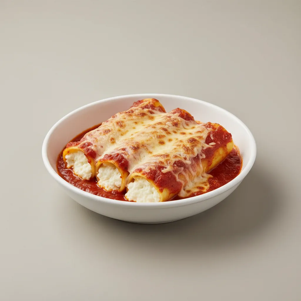 Cheese Manicotti & House Salad Cheese Manicotti & House Salad