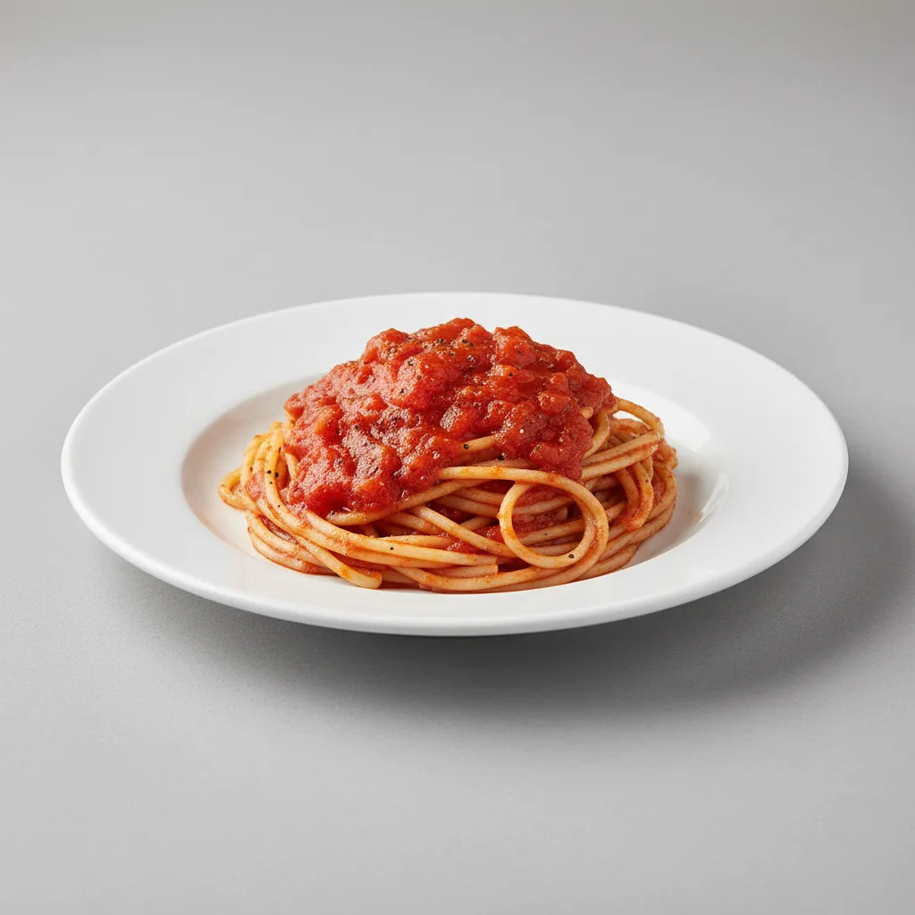 Spaghetti with Marinara & House Salad Spaghetti with Marinara & House Salad