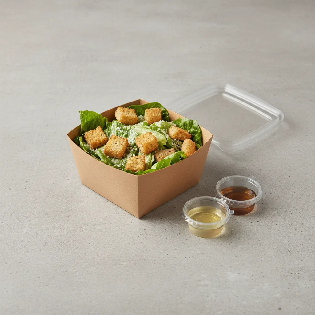 Small Boxed Vegan Caesar Salad Small Boxed Vegan Caesar Salad