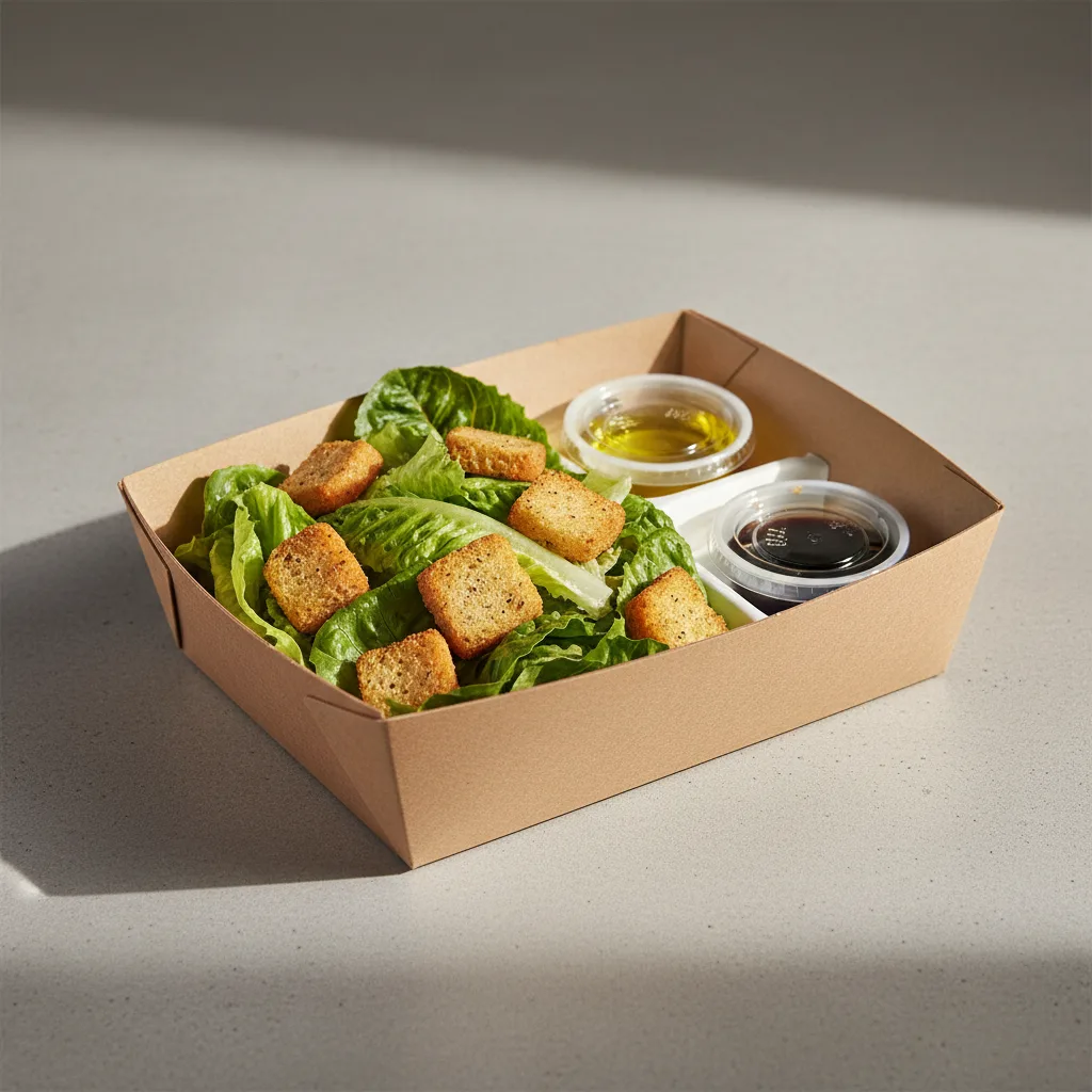 Entree Boxed Vegan Caesar Salad Entree Boxed Vegan Caesar Salad