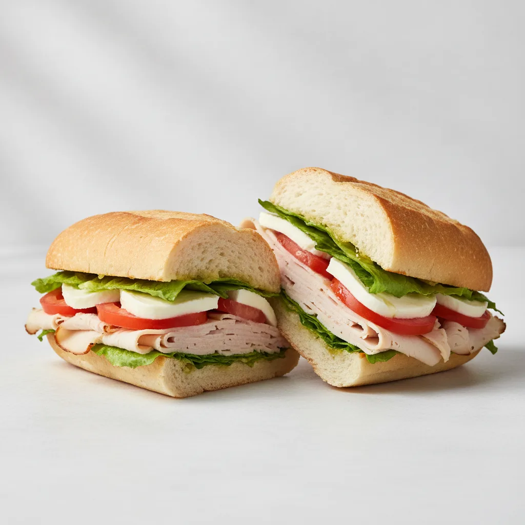 Turkey Sub Sandwich & House Salad Turkey Sub Sandwich & House Salad