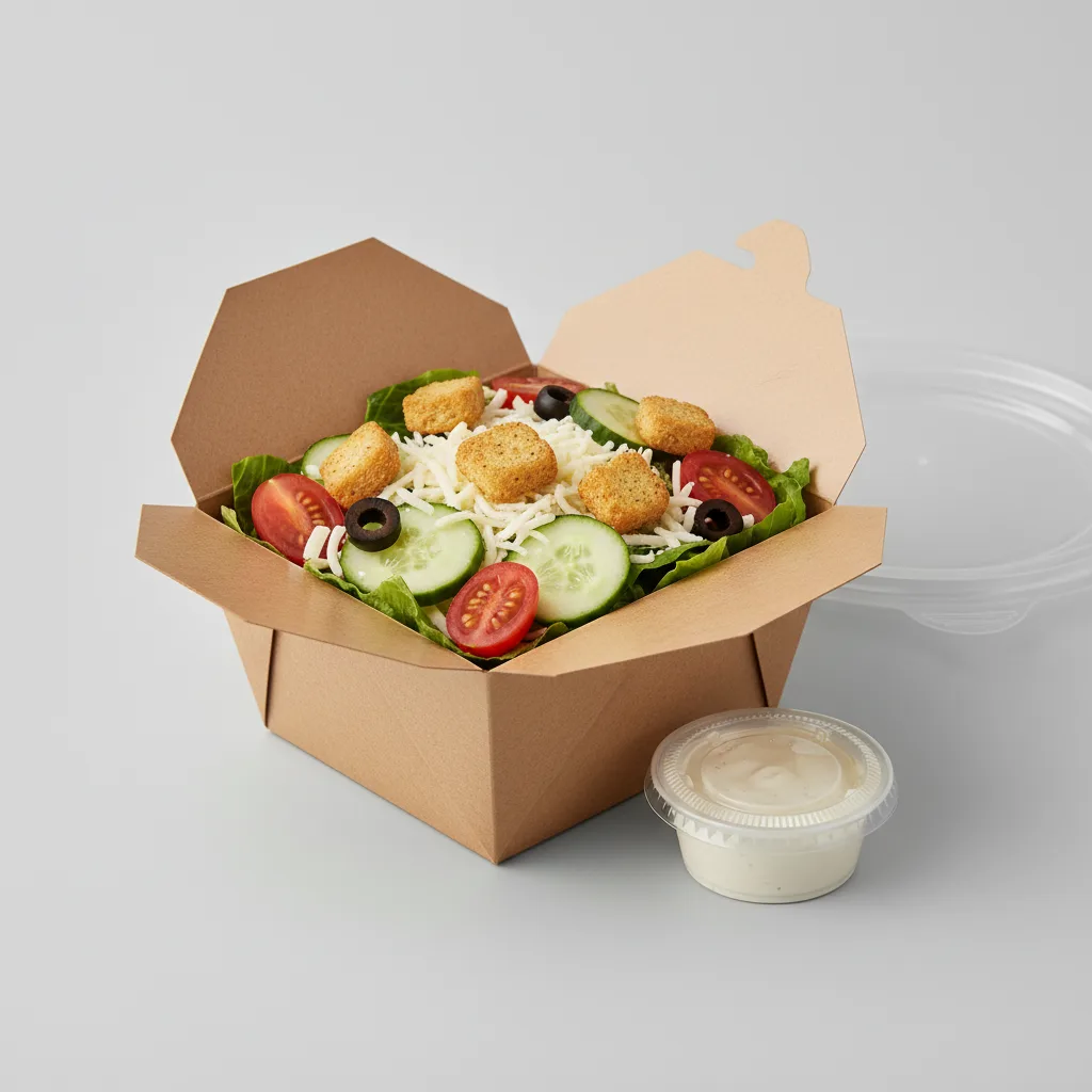 Small Boxed House Salad With Ranch Dressing Small Boxed House Salad With Ranch Dressing