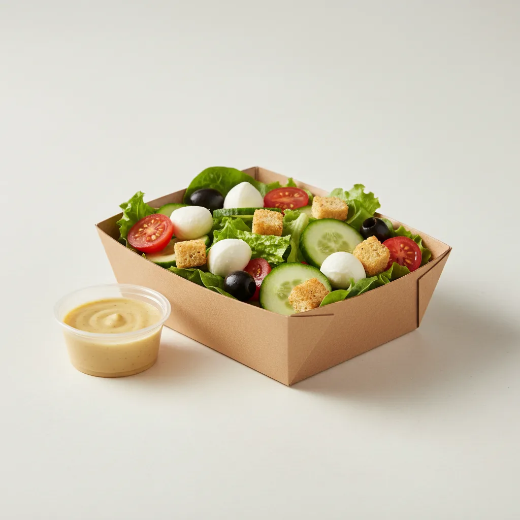 Small Boxed House Salad With Honey Mustard Small Boxed House Salad With Honey Mustard