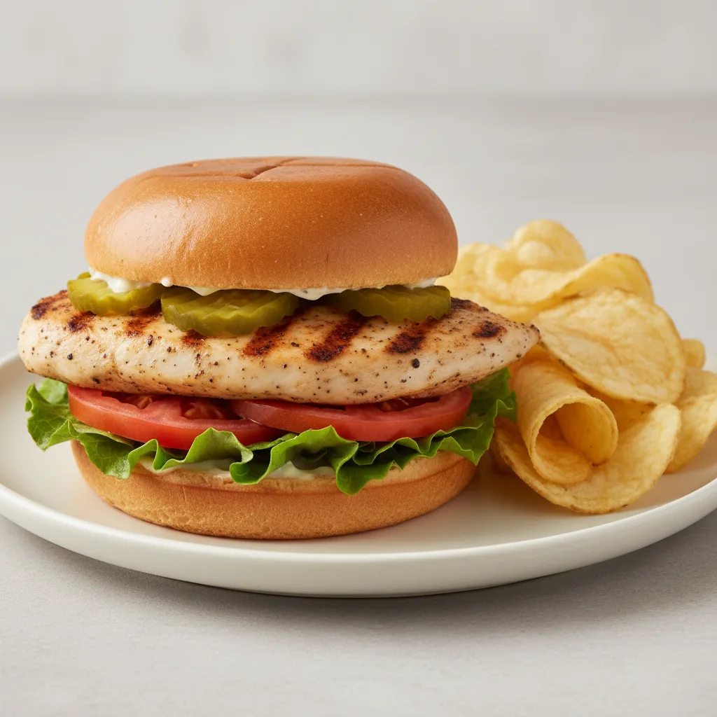 The Classic Sandwich with Homemade Potato Chips The Classic Sandwich with Homemade Potato Chips