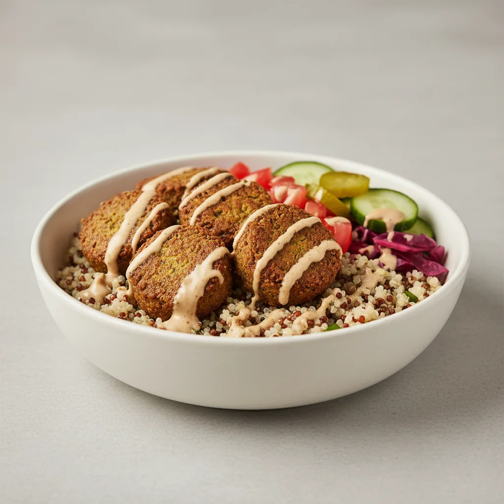 Falafel Bowl with Quinoa Falafel Bowl with Quinoa