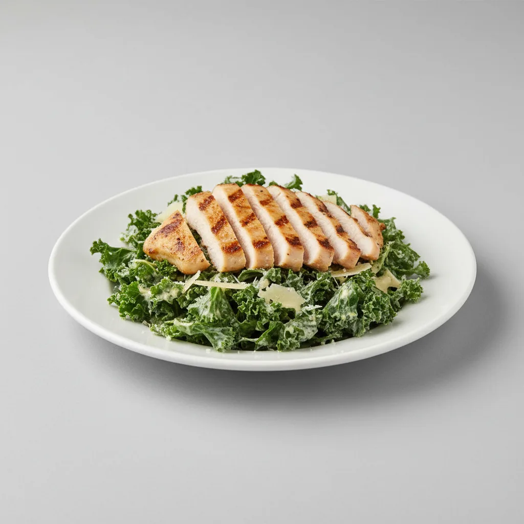 Kale Caesar Salad with Grilled Chicken Kale Caesar Salad with Grilled Chicken
