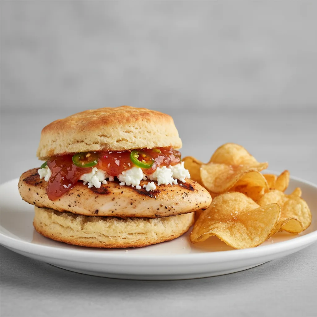 Chicken Country Sandwich with Homemade Potato Chips Chicken Country Sandwich with Homemade Potato Chips