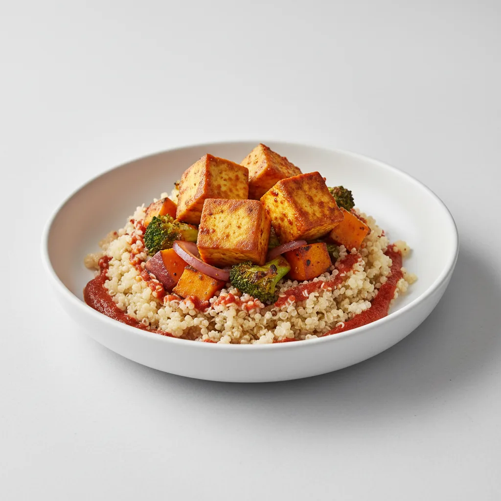 Morrocan Harissa Tofu with Quinoa Morrocan Harissa Tofu with Quinoa