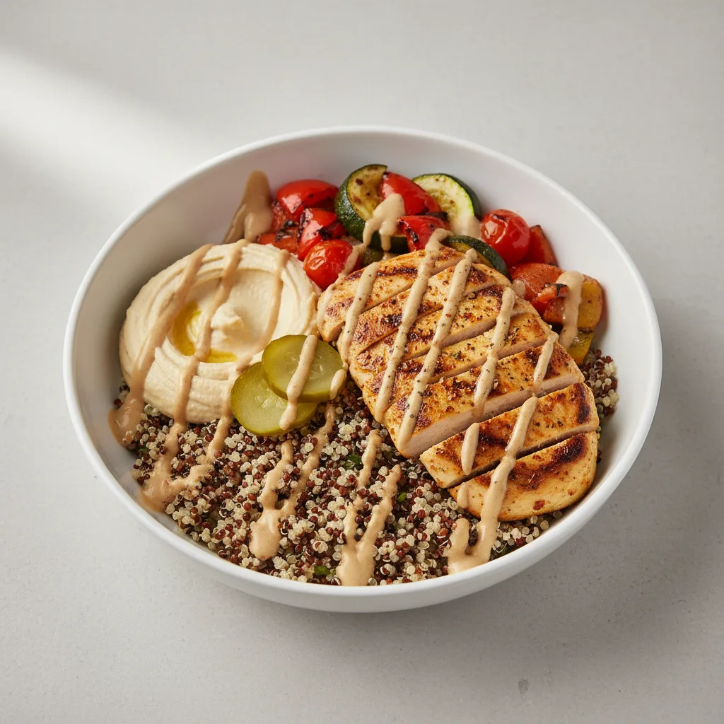 Chicken Shawarma Bowl with Quinoa Chicken Shawarma Bowl with Quinoa