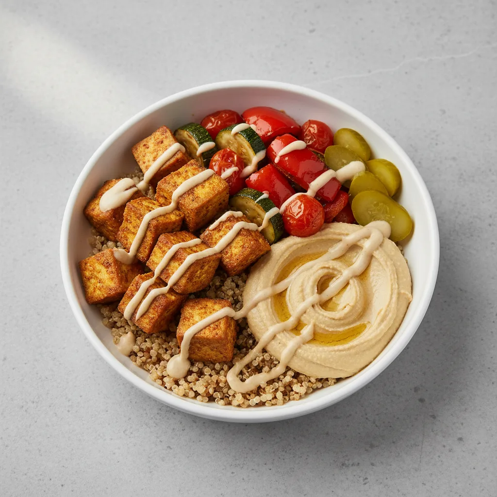 Tofu Shawarma Bowl with Quinoa Tofu Shawarma Bowl with Quinoa
