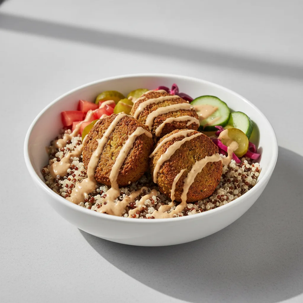 Falafel Bowl with Quinoa Falafel Bowl with Quinoa