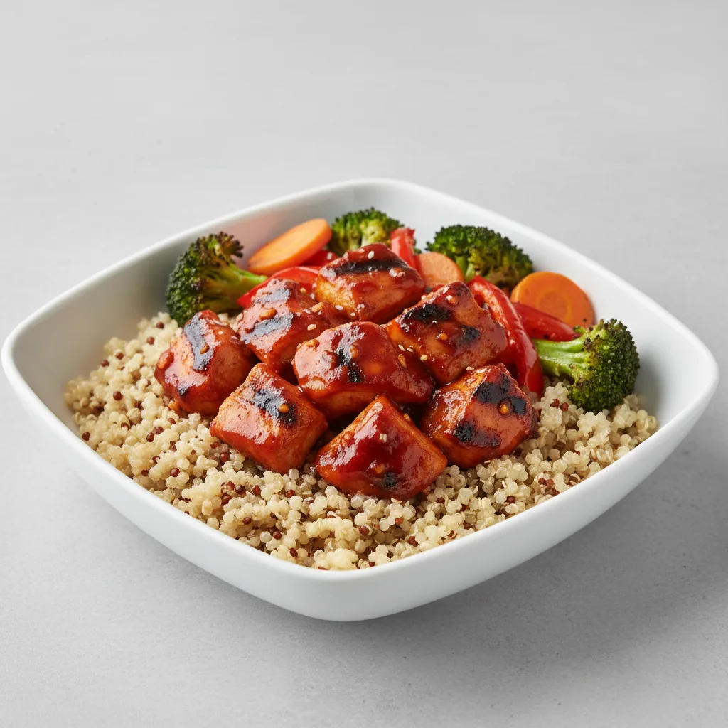 Korean Spicy BBQ Chicken with Quinoa