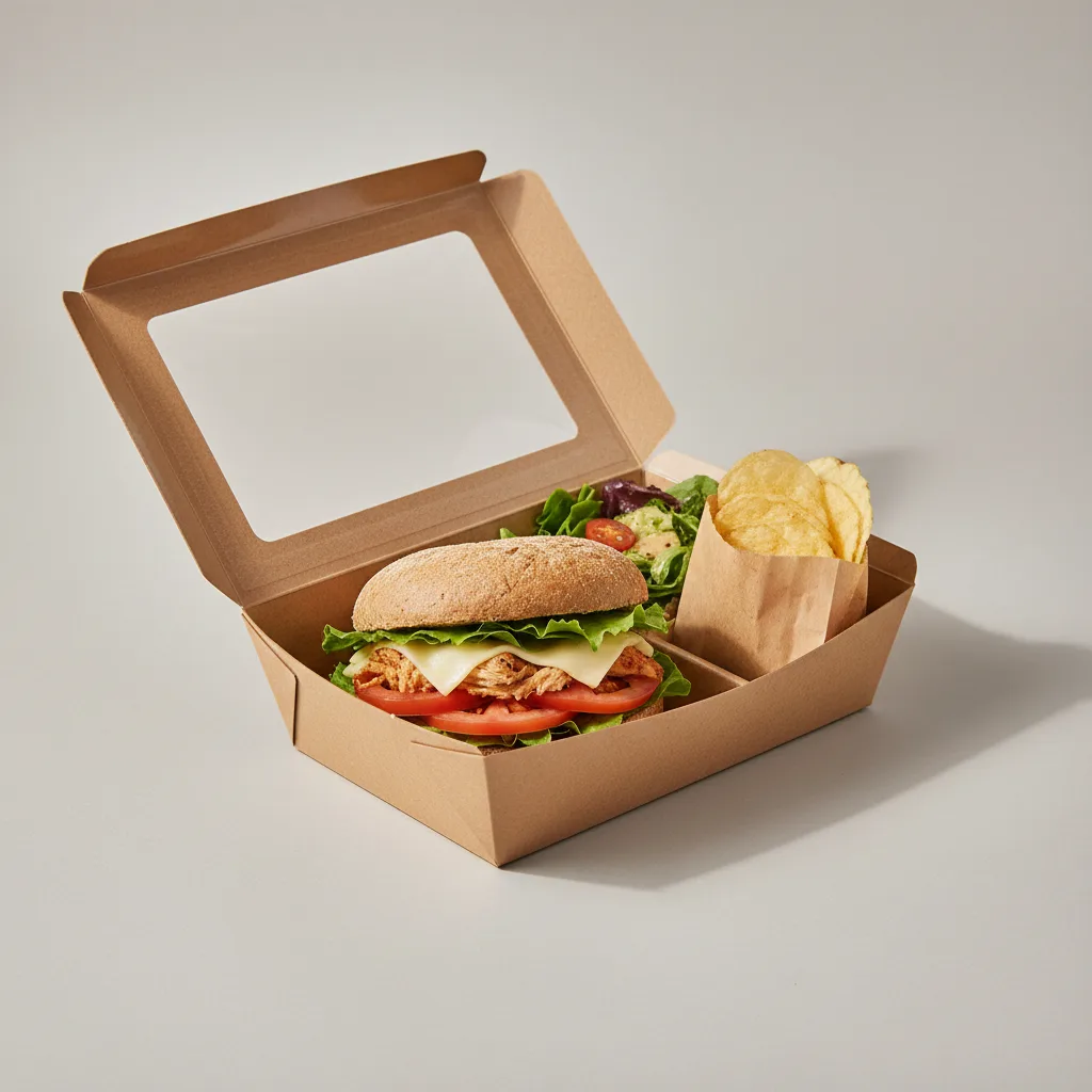 Gluten Free Small Roasted Chicken and Provolone Sandwich Box with Side Salad and Chips Gluten Free Small Roasted Chicken and Provolone Sandwich Box with Side Salad and Chips