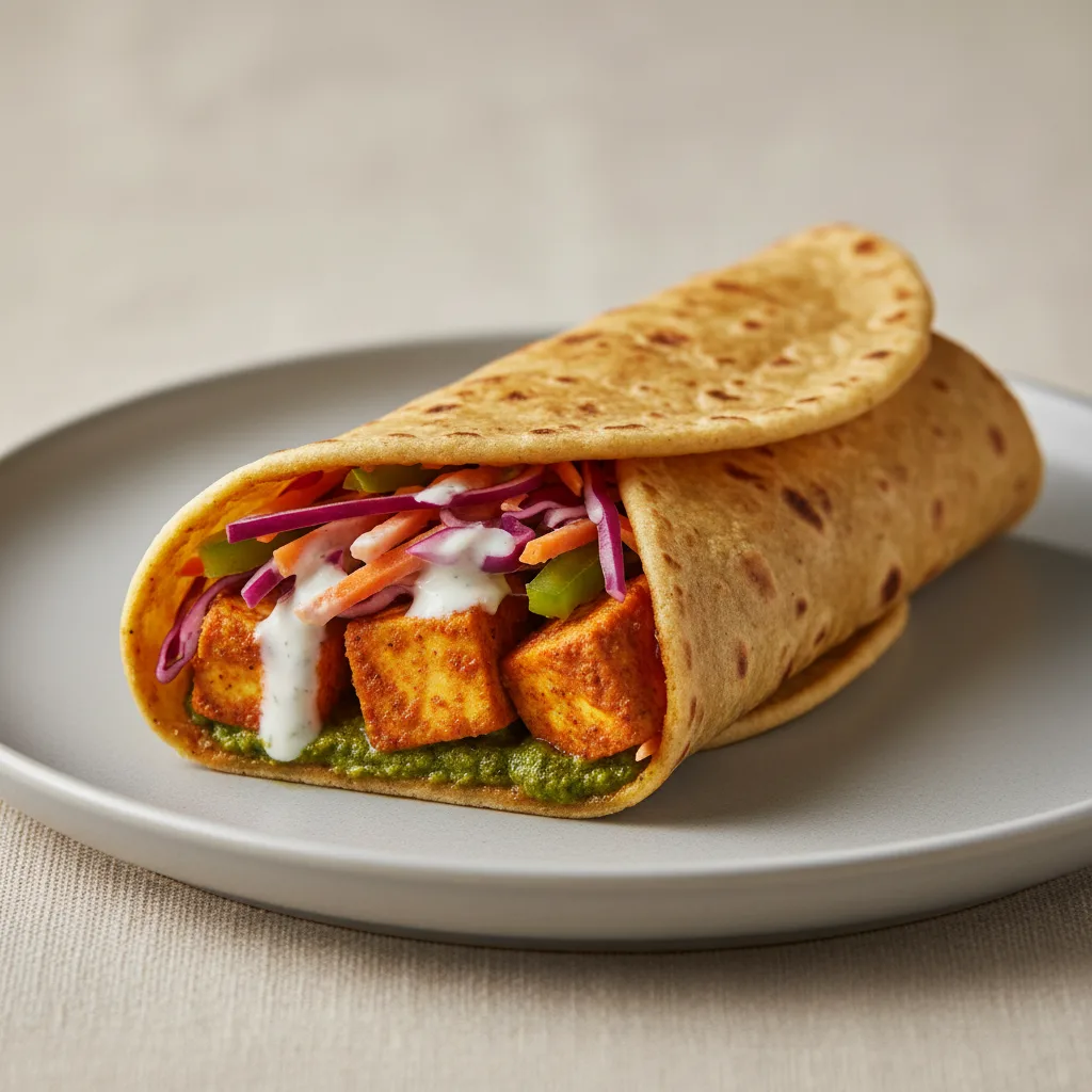 Low Spice Paneer Masala Roll Low Spice Paneer Masala Roll