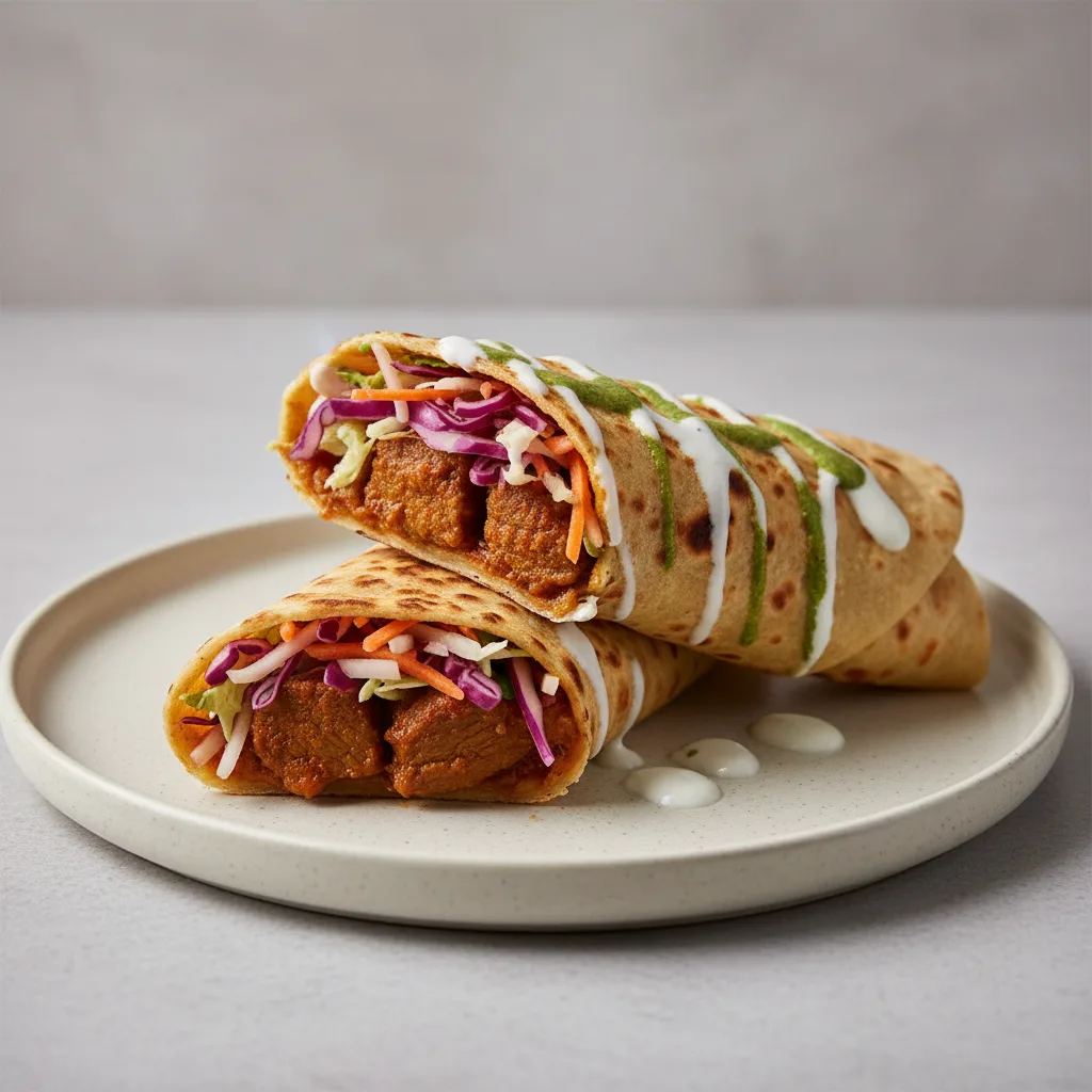 Low Spice Mutton Masala Roll Low Spice Mutton Masala Roll