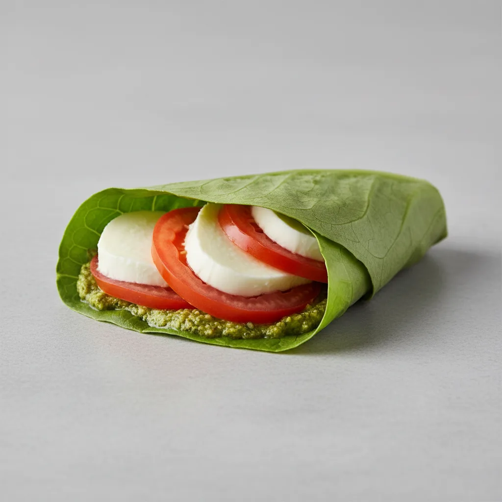 Gluten Free Caprese Vegetarian Lettuce Wrap