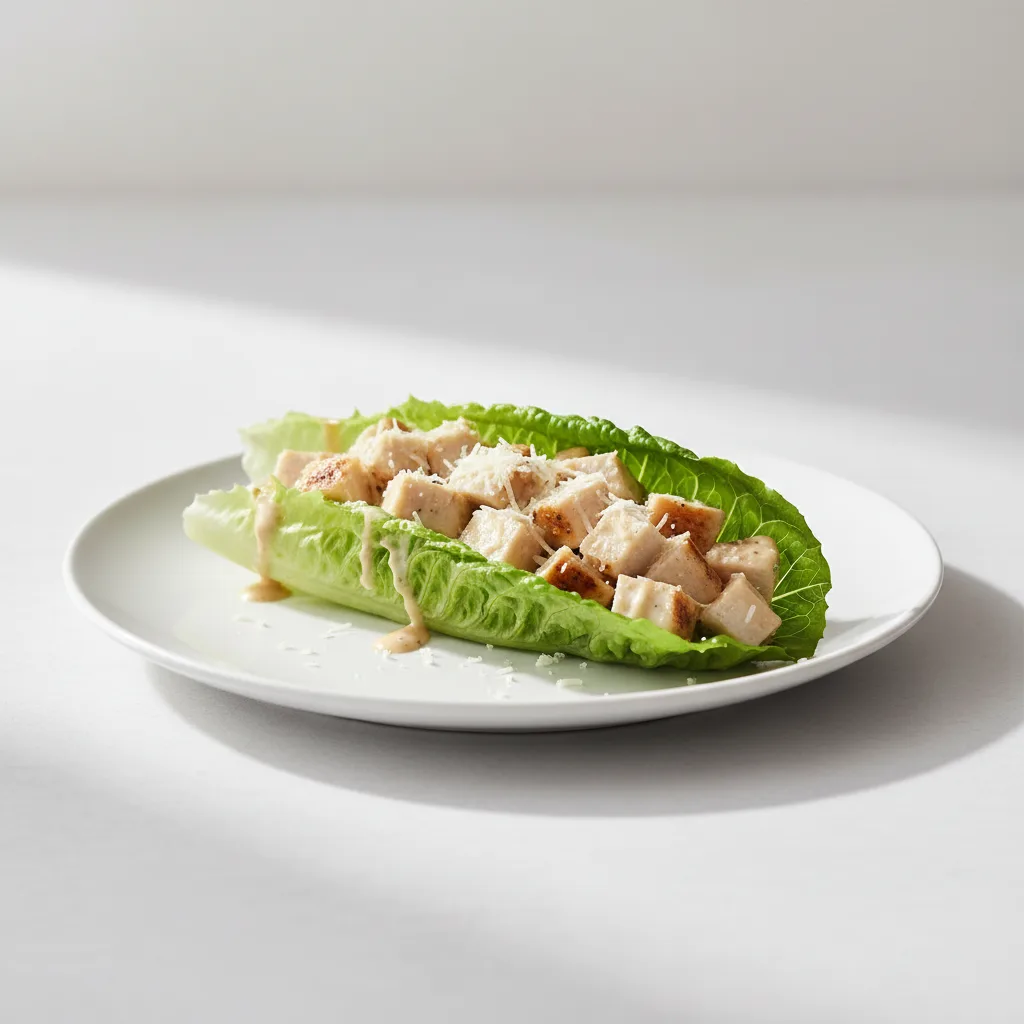 Gluten Free Caesar Chicken Lettuce Wrap