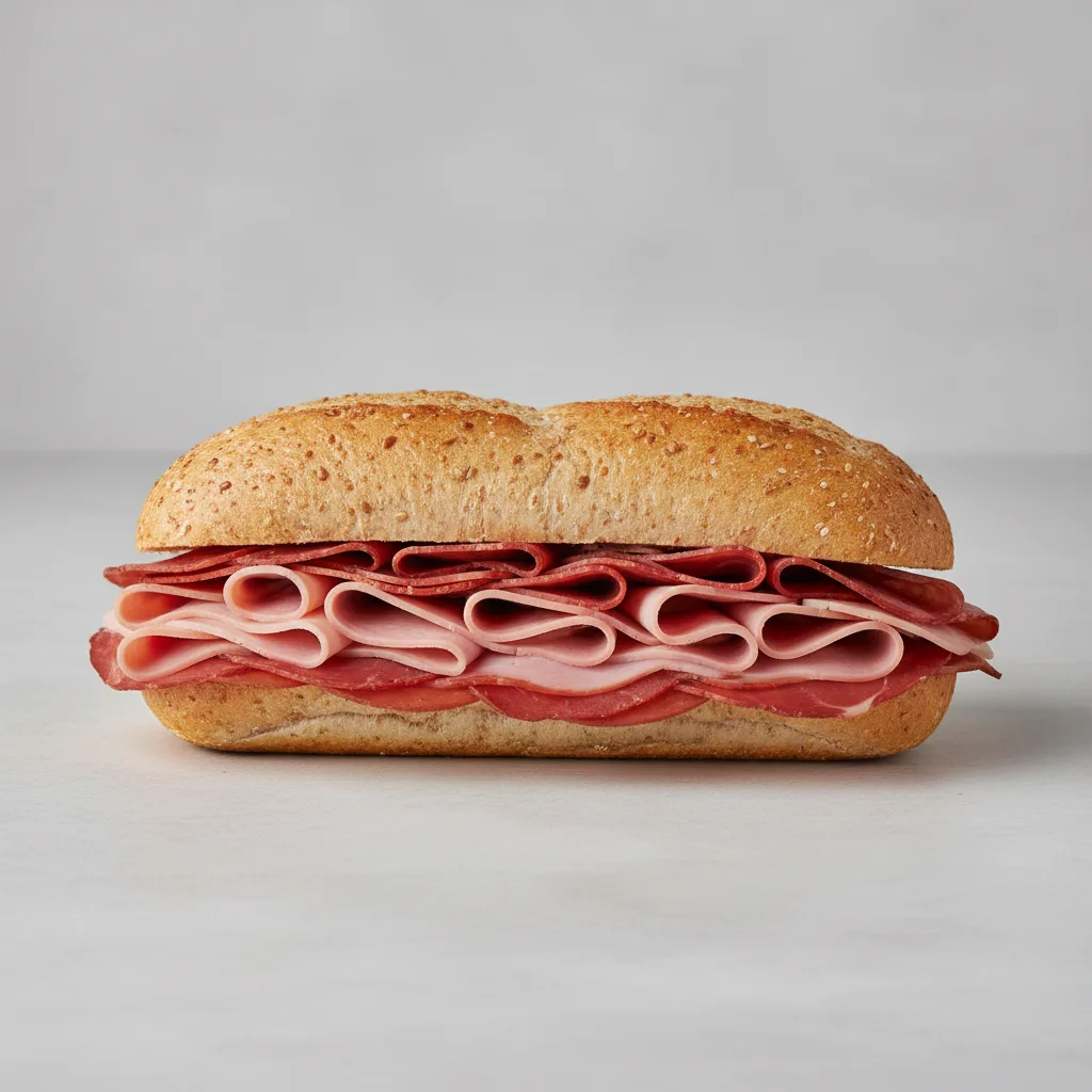 No. 5 The Super Sub on Wheat (no provolone) No. 5 The Super Sub on Wheat (no provolone)