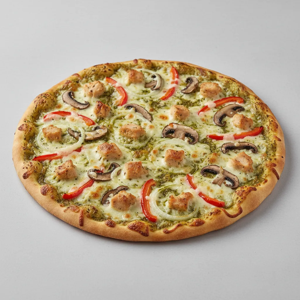 Pesto Chicken Thin Crust Pizza Pesto Chicken Thin Crust Pizza