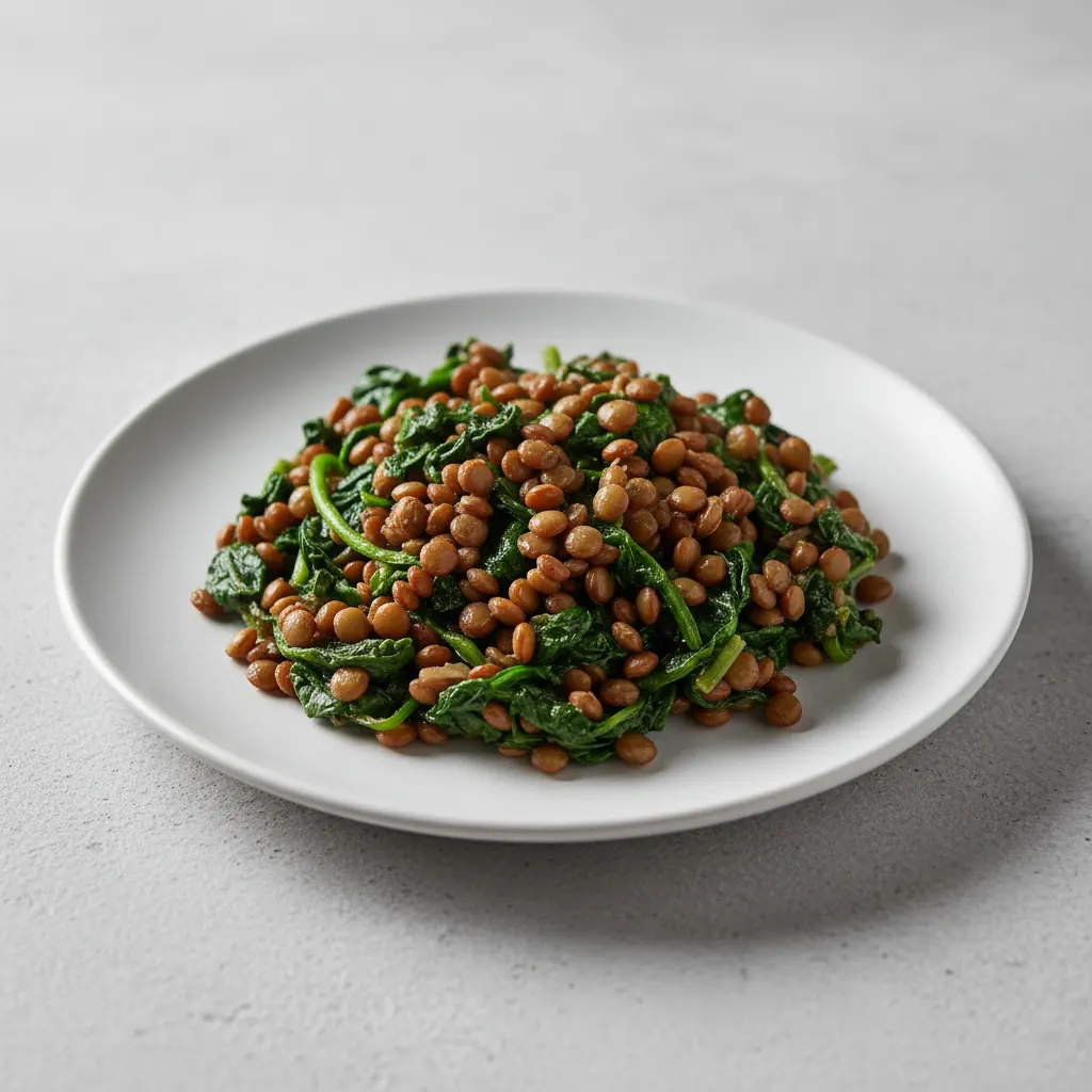 Sauteed Spinach and Lentils Sauteed Spinach and Lentils