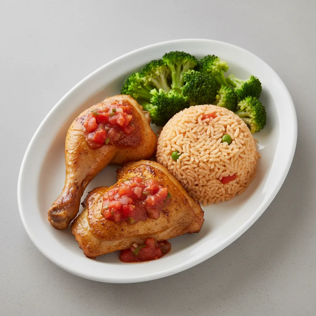 2 Piece Chicken Combo with Broccoli and House Salsa (Allergen Free)
