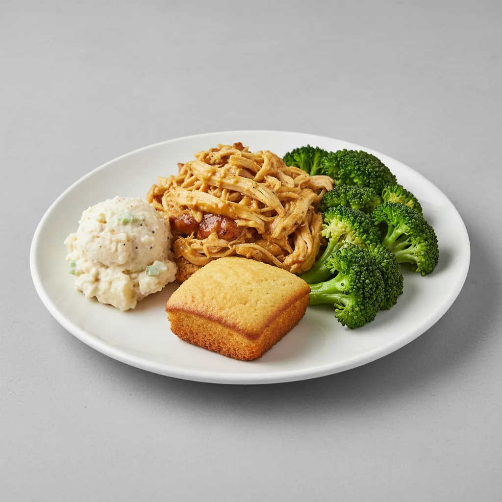 Carolina BBQ Pulled Chicken Plate - NO Tomato Carolina BBQ Pulled Chicken Plate - NO Tomato