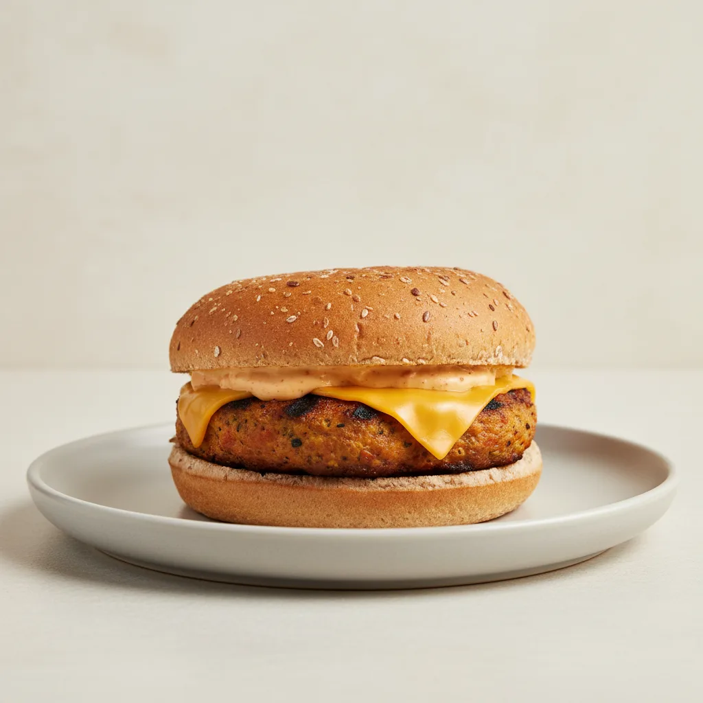 Veggie Whole Wheat Burger (NO tomatoes)