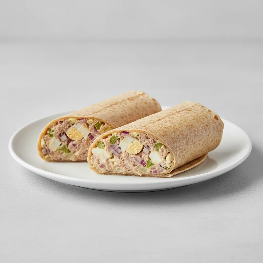 Tuna Salad Wheat Tortilla Wrap (NO tomatoes)