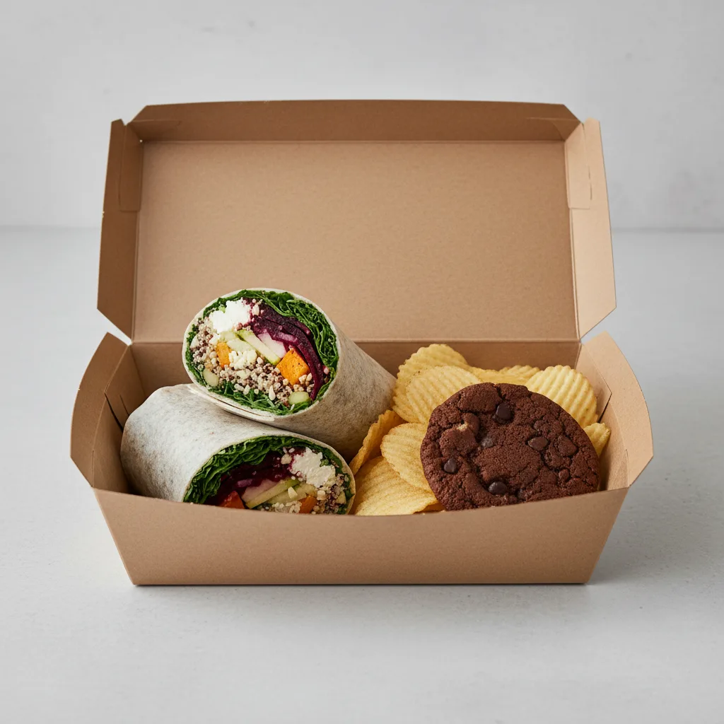 Earth Bowl Wrap with Chips and Cookie Earth Bowl Wrap with Chips and Cookie