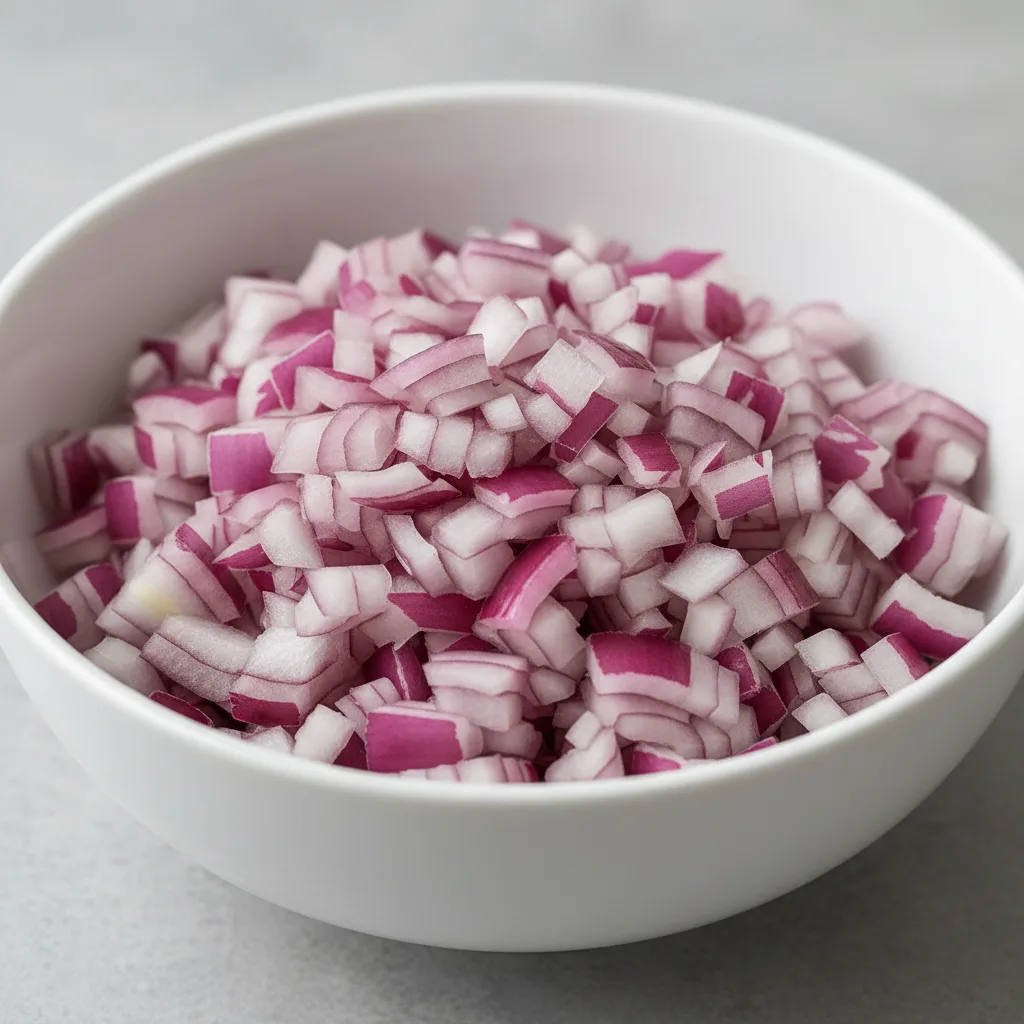 Diced Red Onions Diced Red Onions