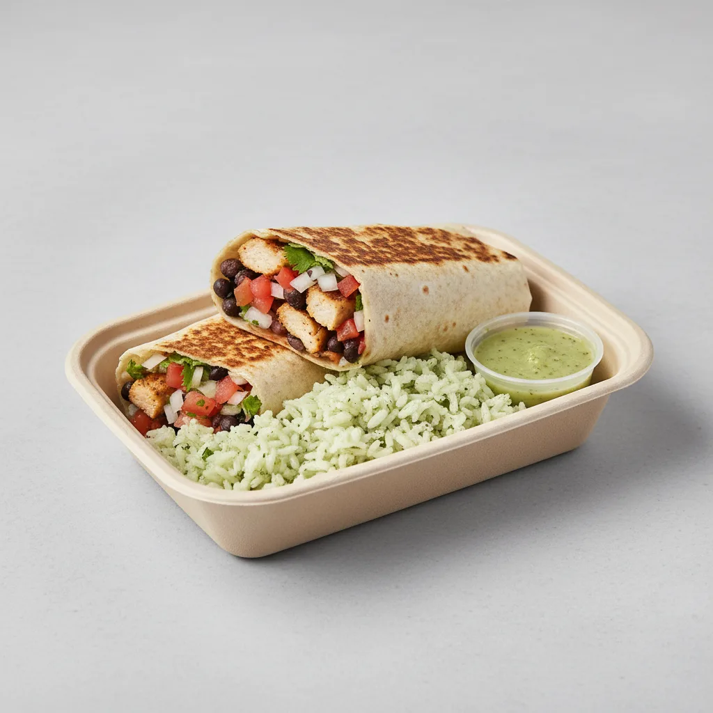 Chicken Fajita Burrito Box Chicken Fajita Burrito Box