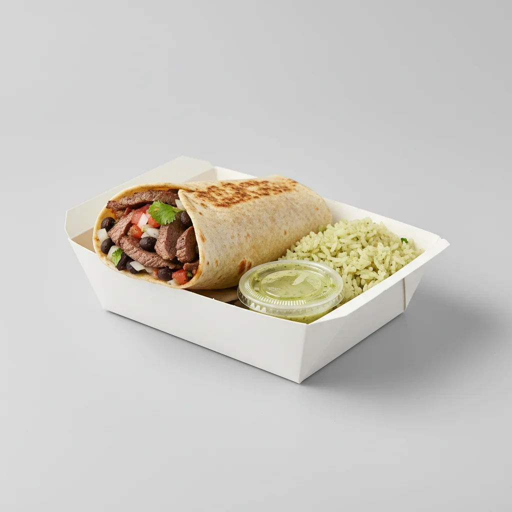 Steak Fajita Burrito Box Steak Fajita Burrito Box