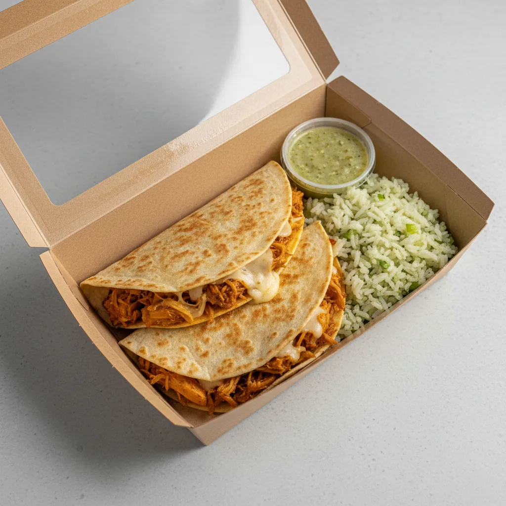 Vegetarian Carnitas Quesadilla Box Vegetarian Carnitas Quesadilla Box