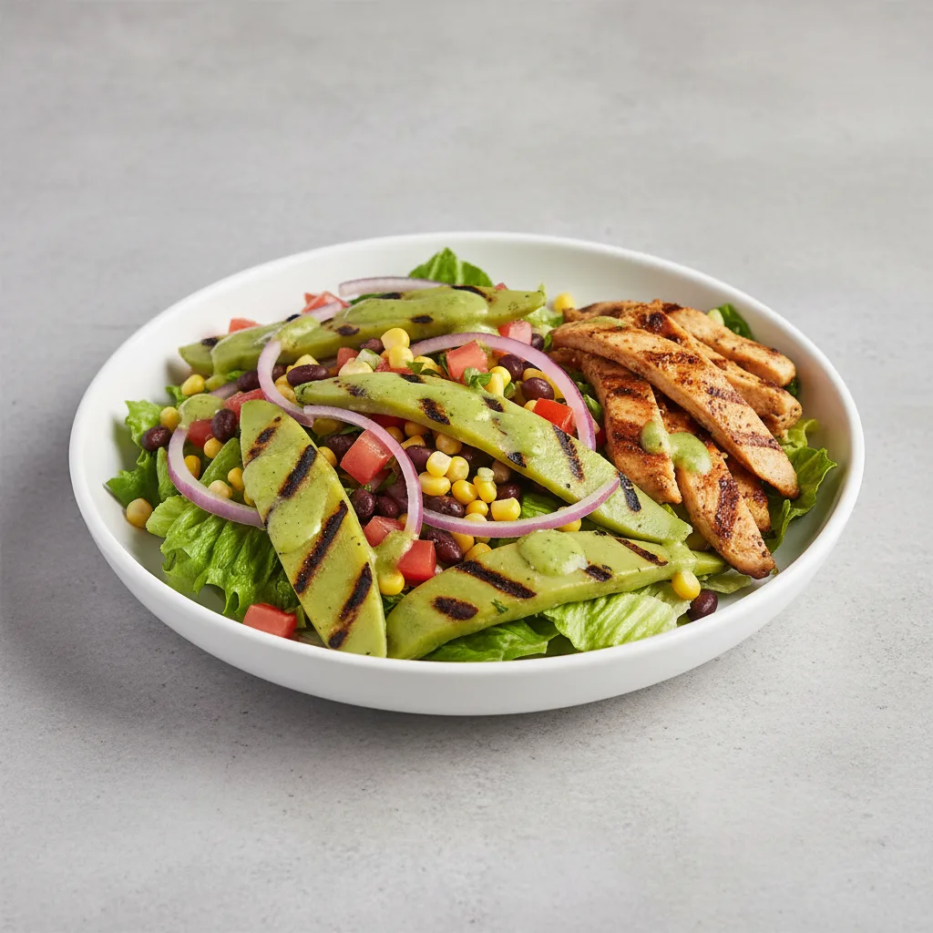 Nopales Salad with Chicken Fajitas Nopales Salad with Chicken Fajitas