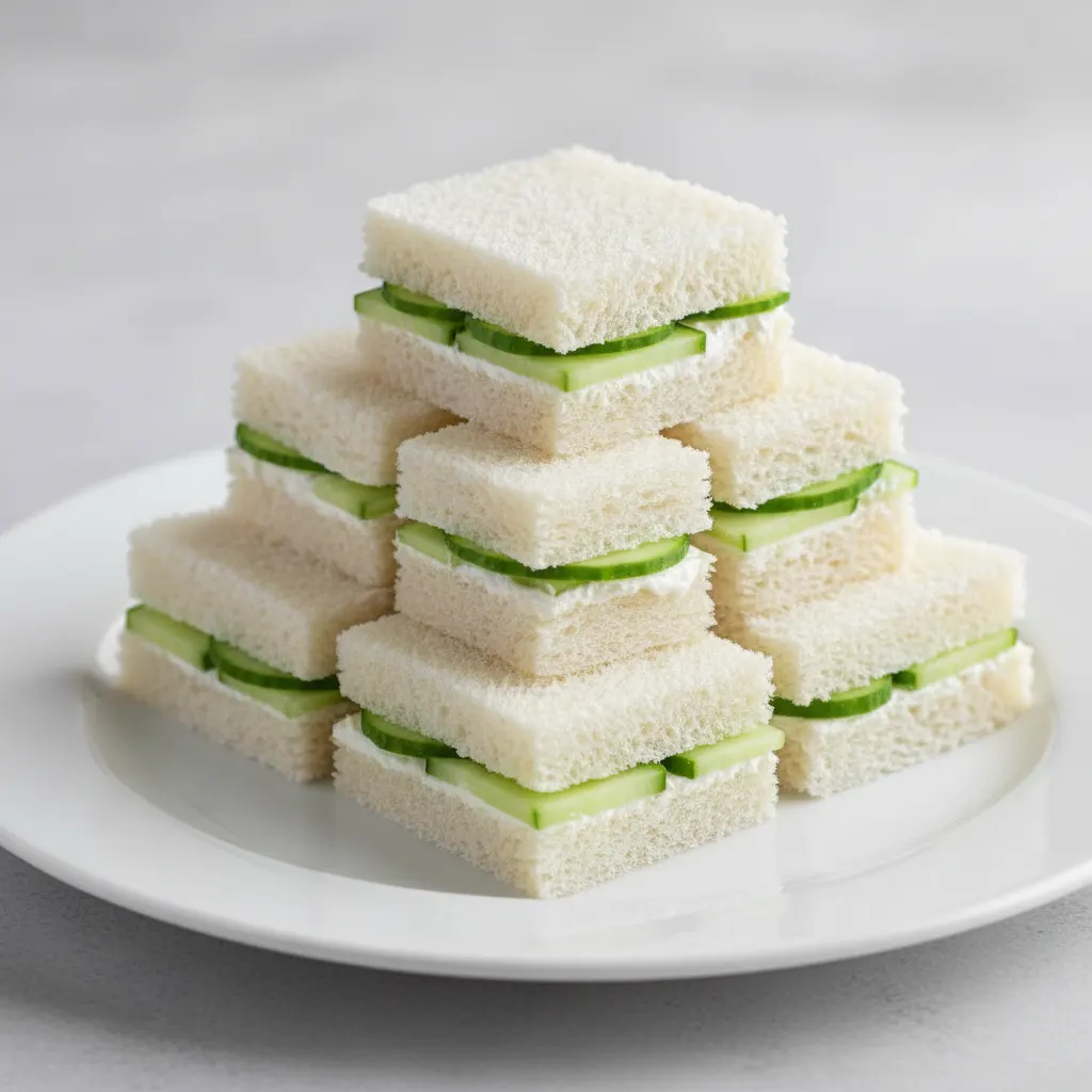 Cucumber and Cream Cheese Tea Sandwich Cucumber and Cream Cheese Tea Sandwich