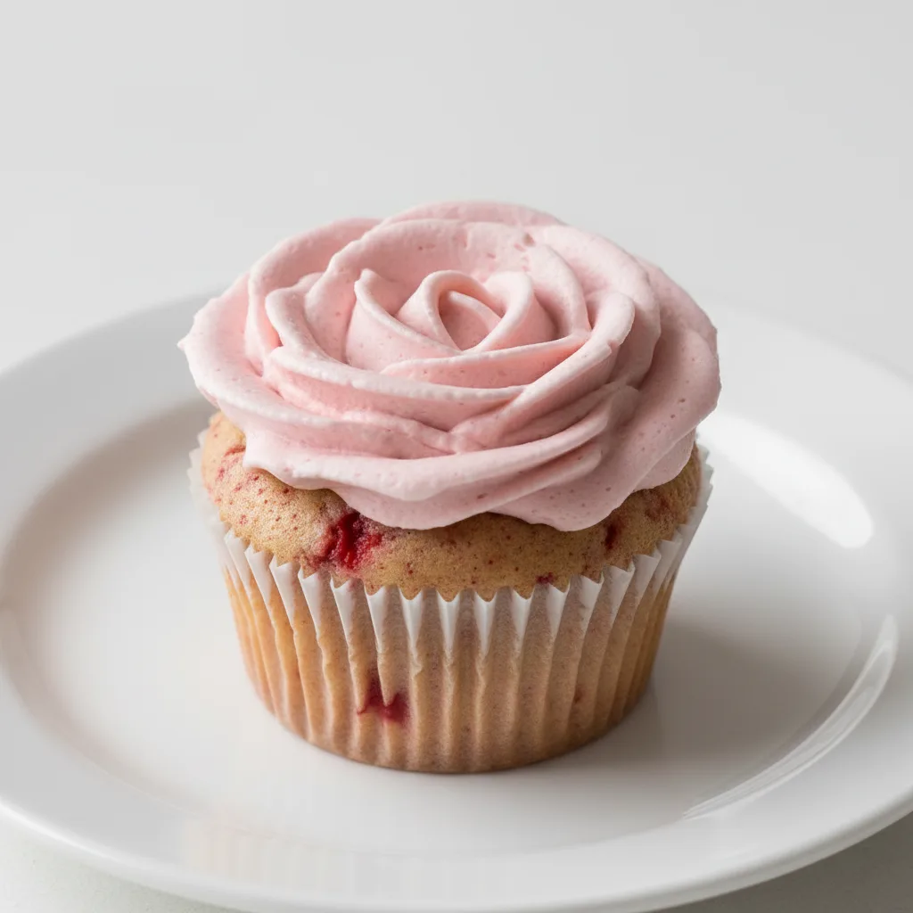 Vegan Rose Cupcake Vegan Rose Cupcake
