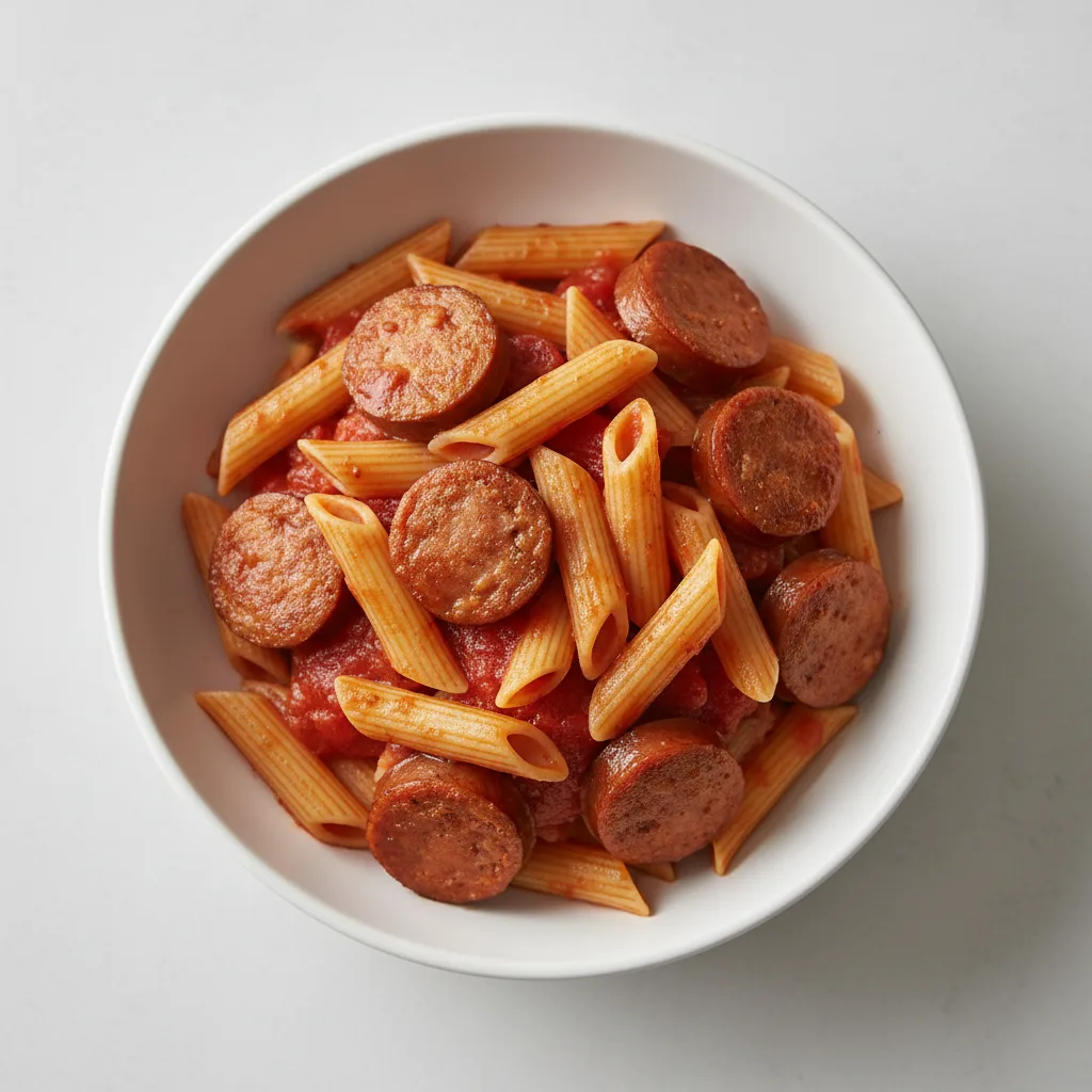 Gluten Free Penne with Sausage (Marinara without Meat) Gluten Free Penne with Sausage (Marinara without Meat)