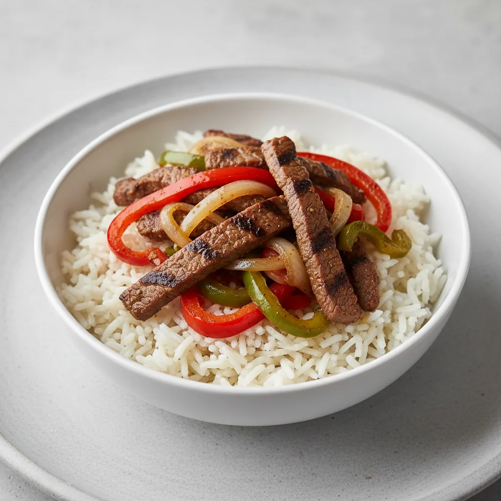 Steak Fajita Rice Bowl Steak Fajita Rice Bowl
