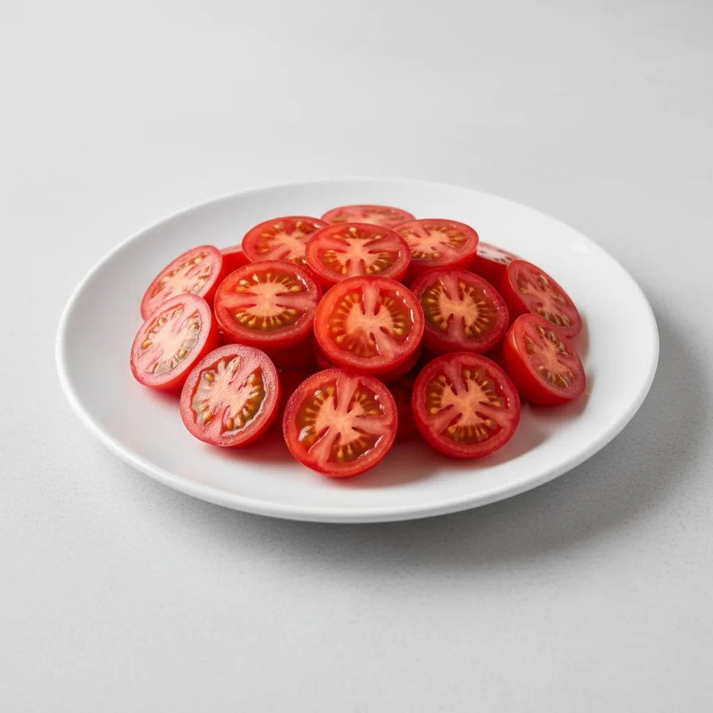 Sliced Grape Tomatoes Sliced Grape Tomatoes