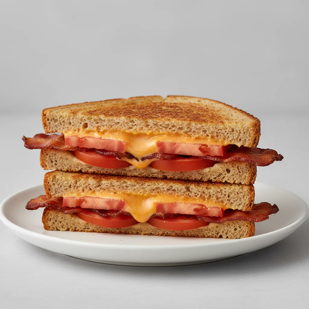 Grilled Cheese, Tomato & Bacon with American Cheese Gluten Free Bread Grilled Cheese, Tomato & Bacon with American Cheese Gluten Free Bread