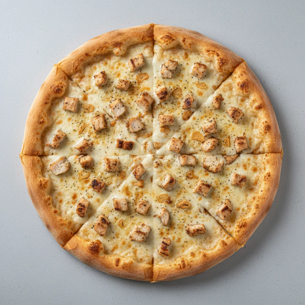 Traditional Garlic and Chicken Pizza (18")