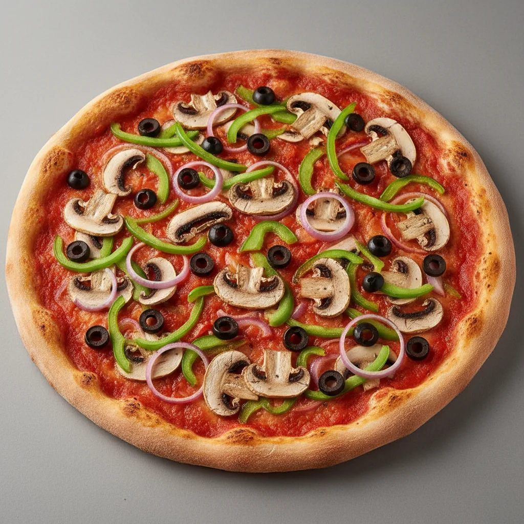 Traditional Veggie Pizza - NO CHEESE (16")