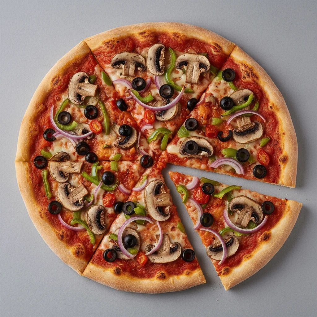 Gluten Free Veggie Pizza - NO CHEESE (10")