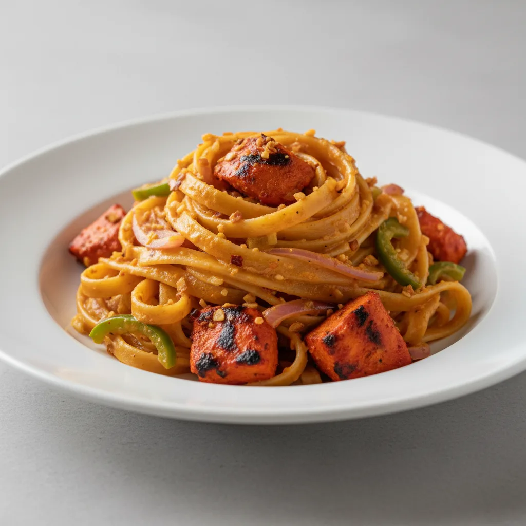 Royal Tandoori Chicken Fettuccine Pasta Royal Tandoori Chicken Fettuccine Pasta