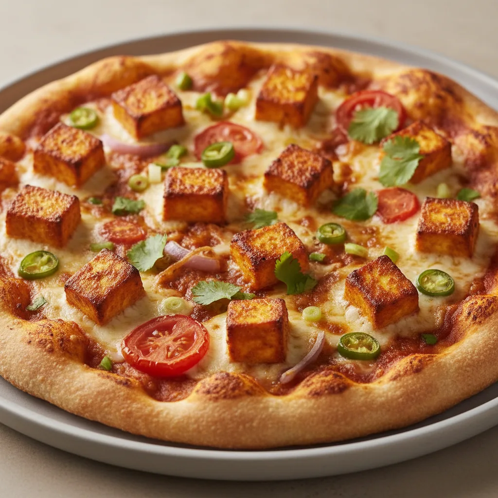 Gluten Free Bombay Spice Paneer Tikka Masala Pizza Gluten Free Bombay Spice Paneer Tikka Masala Pizza
