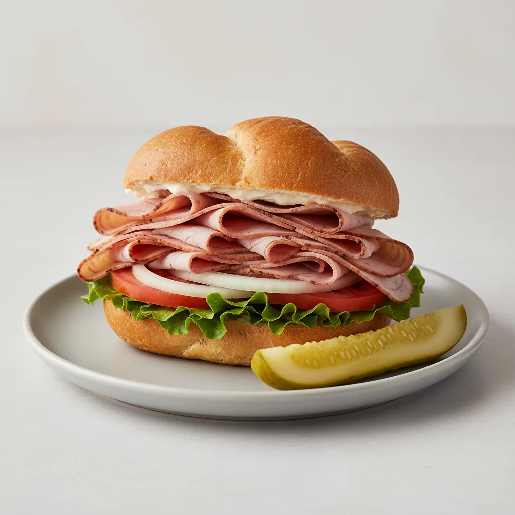Turkey Pastrami Sandwich Turkey Pastrami Sandwich