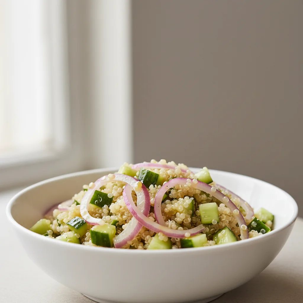 Cucumber & Red Onion Quinoa Cucumber & Red Onion Quinoa