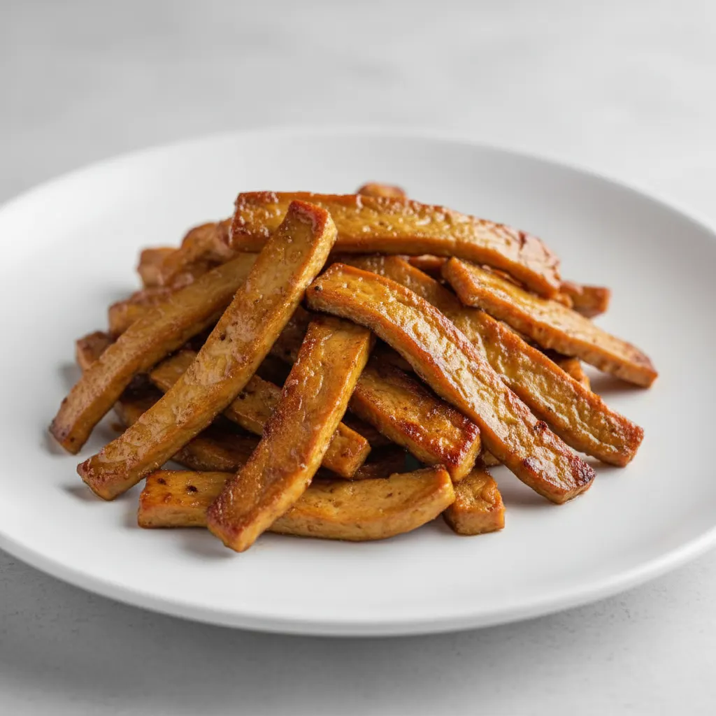 Vegan Ginger Soy Seitan "Beef" Strips Vegan Ginger Soy Seitan "Beef" Strips