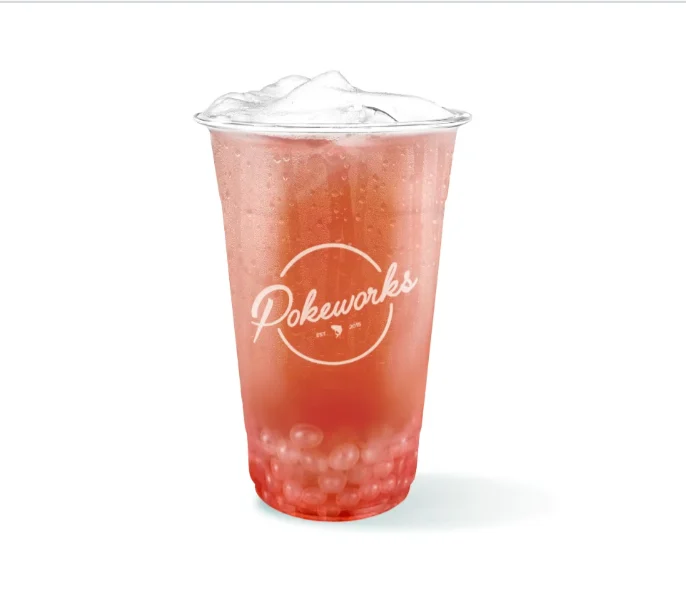 Strawberry Guava Fresca with Popping Boba